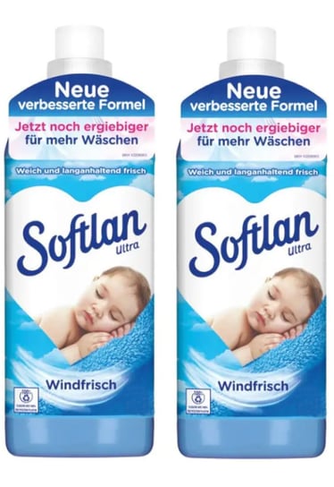 Softlan Windfrisch, Płyn do płukania na 68 prań, 1L, 2 szt. Softlan