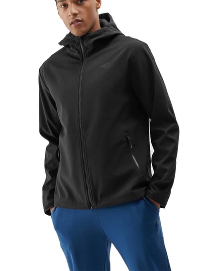 Softshell Kurtka Męska 4F 4Fwss24Tsofm234-20S Czarna Sportowa M 4F