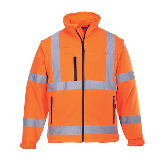 Softshell ostrzegawczy (3 warstwy) Pomarańcz 4XL Portwest