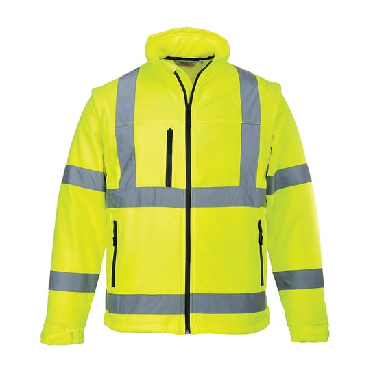 Softshell ostrzegawczy (3 warstwy) Żółty 2XL Portwest