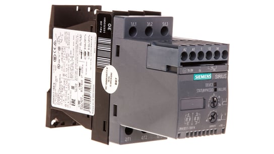 Softstart 3-fazowy 200-480VAC 12,5A 5,5kW/400V Uc=110-230V AC/DC S00 3RW3017-1BB14 Siemens