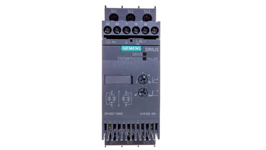 Softstart 3-fazowy 200-480VAC 32A 15kW/400V Uc=24V AC/DC S0 3RW3027-1BB04 Siemens