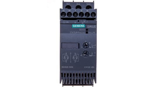 Softstart 3-fazowy 200-480VAC 38A 18,5kW/400V Uc=24V AC/DC S0 3RW3028-1BB04 Siemens