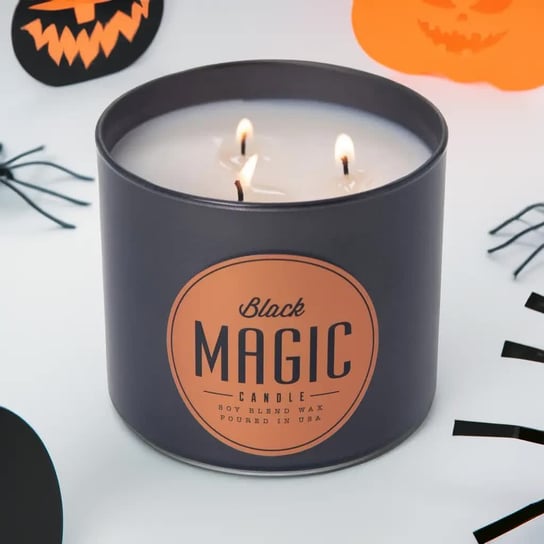 Sojowa świeca zapachowa 3 knoty w szkle Colonial Candle 411g Black Magic Halloween Inna marka
