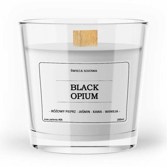Sojowa Świeca Zapachowa BLACK OPIUM 200 ml - Vitafarm VitaFarm