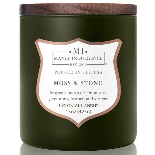 Sojowa świeca zapachowa drewniany knot Colonial Candle 425 g - Mech Moss & Stone Inna marka