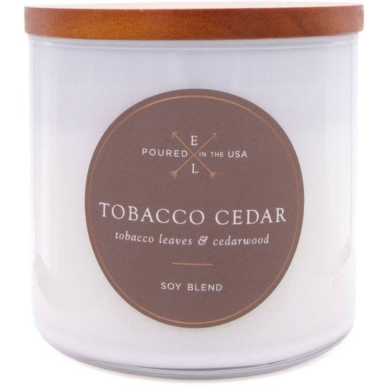 Sojowa świeca zapachowa drewniany knot w szkle Colonial Candle 368 g Tytoń Cydr Inna marka