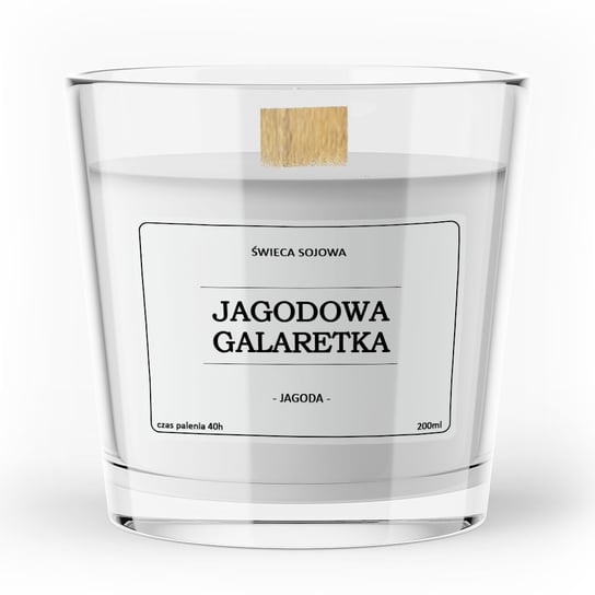 Sojowa świeca zapachowa JAGODOWA GALARETKA 200ml VitaFarm