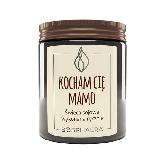 Sojowa świeca zapachowa - Kocham Cię Mamo - 190g - Bosphaera BOSPHAERA