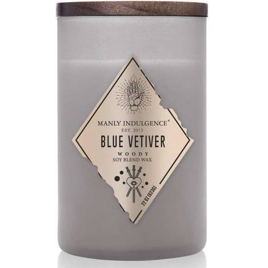 Sojowa świeca zapachowa męska w szkle Colonial Candle Rebel 623 g Drewno Czarny pieprz Blue Vetiver Inna marka