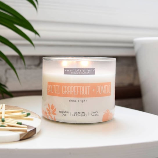 Sojowa świeca zapachowa z olejkami eterycznymi Grapefruit Pomelo Candle-lite 418 g Inna marka