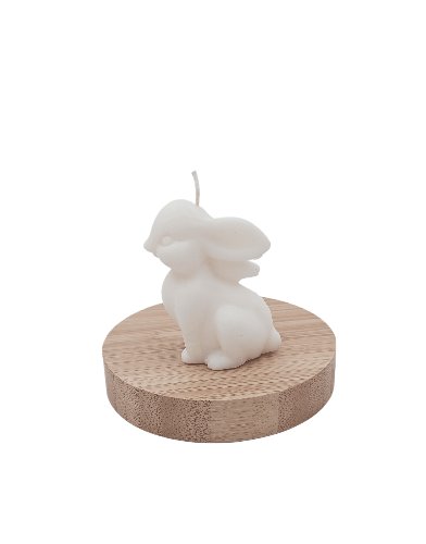 Sojowa świeczka zapachowa 7cm 51,4g Siedzący Króliczek Królik Whisky & Jazz Holipka