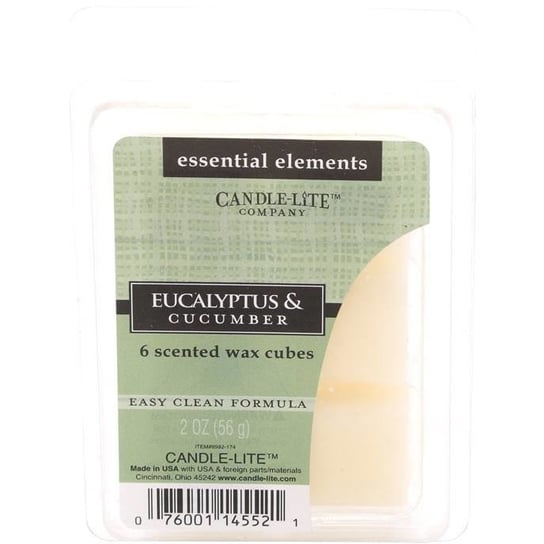 Sojowy wosk zapachowy z olejkami eterycznymi Eucalyptus & Cucumber Candle-lite 56 g Inna marka
