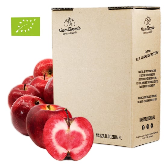 Sok 100% Tłoczony na zimno EKO Jabłko Czerwone dla alergików Vegan 24h 3L Inna marka