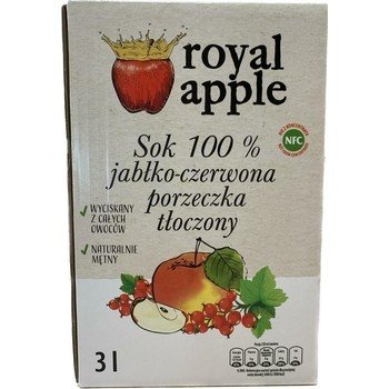 sok jabłko-czerwona porzeczka NFC Royal apple tłoczony 3l Royal Apple