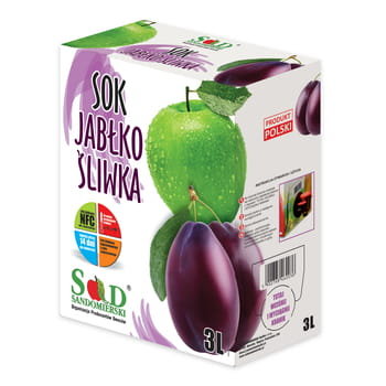 Sok jabłko-śliwka 3L SAD SANDOMIERSKI Inny producent