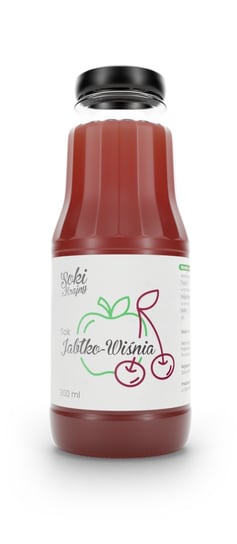 Sok jabłko-wiśnia 300ml butelka zastaw 10szt zdrowy, naturalny tłoczony, bez konserwantów, z polskich owoców, Inny producent