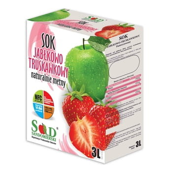 Sok jablkowo - truskawkowy 3L Sad Sandomierski Inny producent