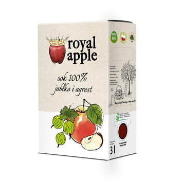 Sok Jabłkowy Z Agrestem Royal Apple 3L VOREL