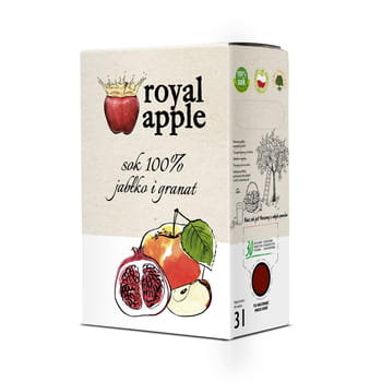 Sok jabłkowy z granatem Royal apple 3l Royal