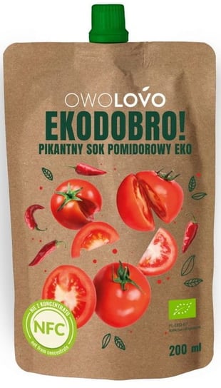 Sok Pomidorowy Pikantny BIO 200ml - Ovolovo Owolovo