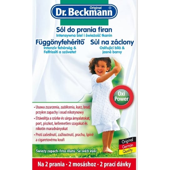 Sól do prania firan DR. BECKMANN, 80 g Delta Pronatura