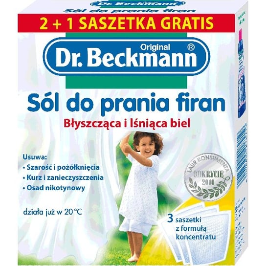 Sól do prania firan w saszetkach 2+1 DR. BECKMANN, 120 g Delta Pronatura