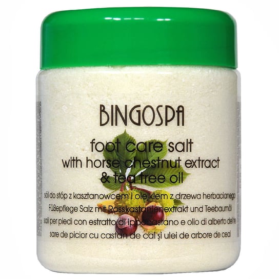 Sól do stóp z kasztanowcem i olejkiem z drzewa herbacianego BINGOSPA BINGOSPA