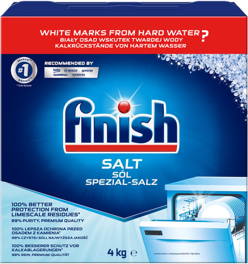 Sól do zmywarek FINISH Special salt Mega pack, 4 kg FINISH