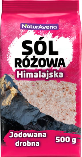 Sól Himalajska Różowa Drobna 500g - NaturAvena Naturavena