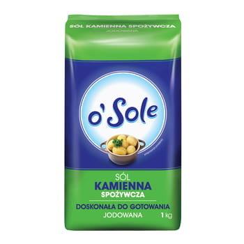 Sól Kamienna Spożywcza Jodowana 1 Kg O'Sole M&C