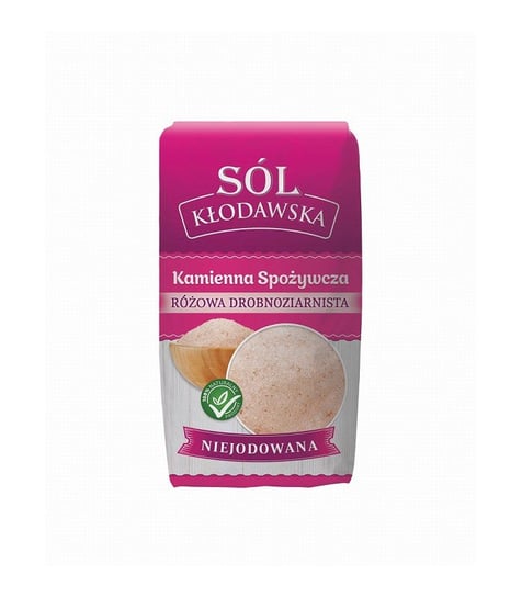 Sól Kłodawska, kamienna spożywcza, różowa, drobnoziarnista, niejodowana, 1 kg Sól Kłodawska
