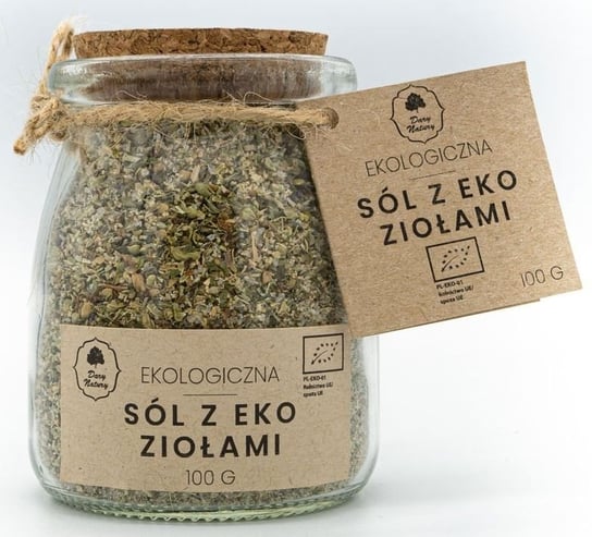 Sól Z Ziołami Bio 100 G (Słoik) - Dary Natury Inny producent