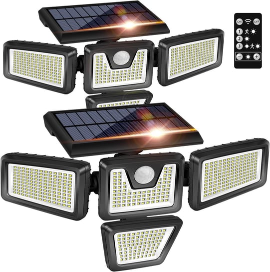 Solarne Lampy Bezpieczeństwa z Czujnikiem Ruchu Oświetlenie Zewnętrzne 2pak Inna marka