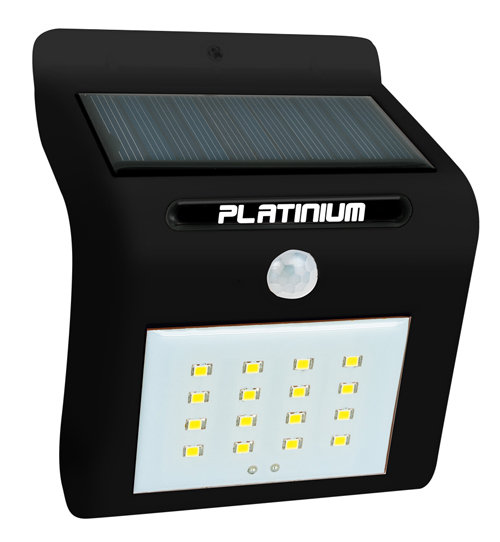Solarne światło naścienne LED z detektorem ruchu Platinium