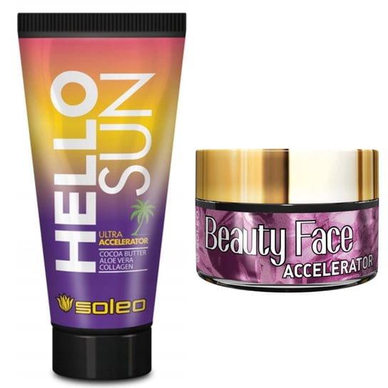 Soleo, Hello Sun Przyspieszacz + Słoiczek Beauty Face Australian Gold