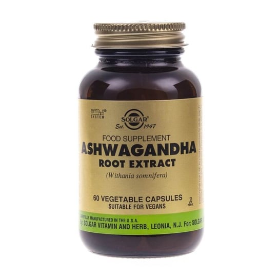Solgar, Ashwagandha Extract, Suplement diety, 60 kaps. Solgar