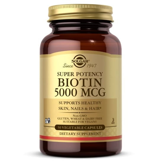 Solgar Biotyna 5000 mcg -  Suplement diety, 100 kaps. Solgar