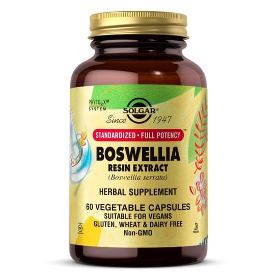 Solgar Boswellia ekstrakt z żywicy - Suplement diety, 60 kaps. Solgar