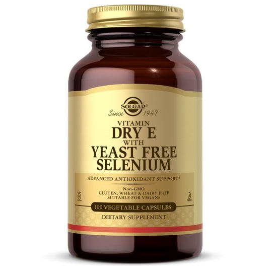 Solgar, Dry Vitamin E With Yeast Free Solgar