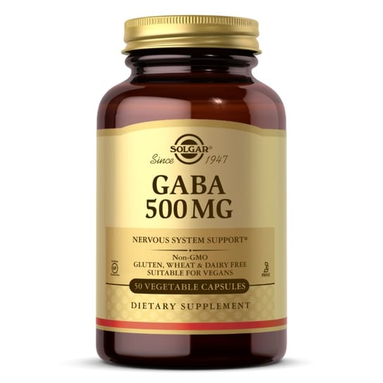 Solgar GABA 500 mg - Suplement diety, 50 kaps. Solgar