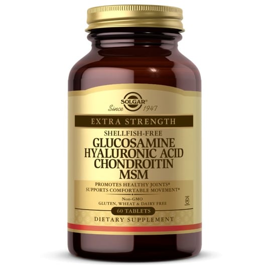 Solgar Glukozamina Kwas Hialuronowy Chondroityna MSM - Suplement diety, 60 tab. Solgar