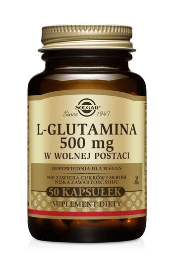 Solgar L-Glutamina, suplement diety, 50 kapsułek Solgar