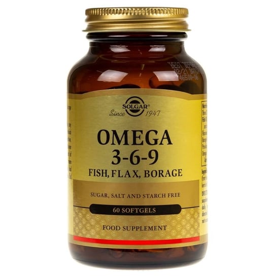 Solgar, Omega 3-6-9, Suplement diety, 60 kaps. Solgar