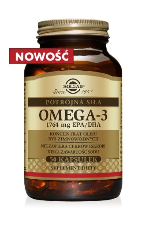 Solgar Omega 3 Potrójna Siła, suplement diety, 50 kapsułek Solgar