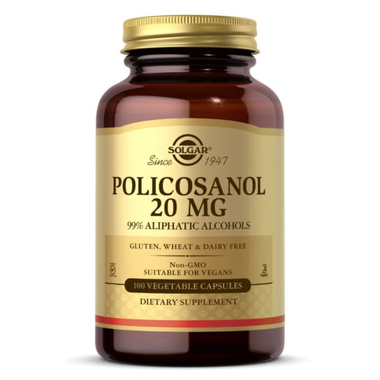 Solgar, Policosanol 20 mg,  Suplement diety, 100 kaps. Inna marka