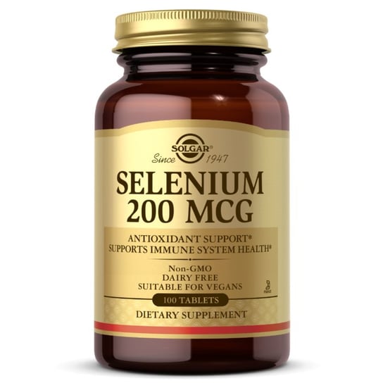 Solgar Selen 200 µg - Suplement diety, 100 tabletek Solgar