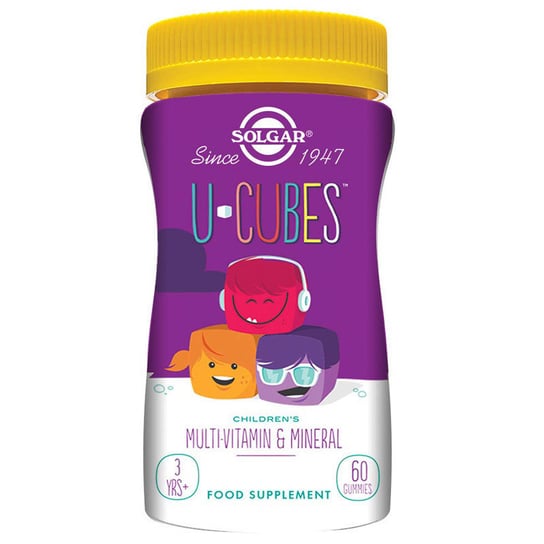 Solgar U-Cubes Children'S Multi-Vitamin&Mineral Gummies Suplement diety, 60Gummies Solgar