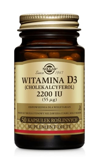 Solgar Witamina D3 2200IU, suplement diety, 50 kapsułek SOLGAR Inc.