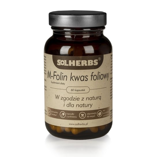 SOLHERBS M-folin kwas foliowy Suplement diety, 60 kaps. Solherbs